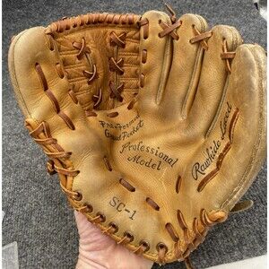 Vintage FedMart SC-1 Baseball Glove 10" RHT Leather Professional Model Rare FM
